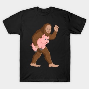 Bigfoot Sasquatch Chinese New Year of the Pig 2019 T-Shirt